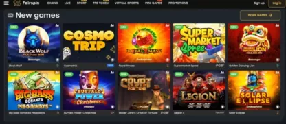 Fairspin Casino Willkommensbonus 450% und 140 Freispiele